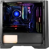 Antec Dark Phantom DP301M mini tower behuizing Zwart | 2x USB-A | RGB | Window