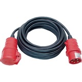 Brennenstuhl CEE Verlengkabel IP44 25 meter, 5-polig geaard Zwart/rood