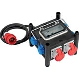 Brennenstuhl Compacte rubberen stroomverdeler BSV 3 FI/16 2 IP44 5-voudige stekkerdoos Zwart, 5x stekker, 2xCEE16A