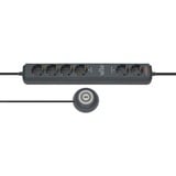 Brennenstuhl Eco-Line Comfort Switch Plus 6x 6-voudige stekkerdoos Antraciet, 6x stekker, 1159560516, voor 6 stekkers