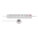 Brennenstuhl Eco-Line Stekkerdoos Comfort Switch Plus EL CSP 24 6-voudig stekkerdoos Wit, 1,5 meter