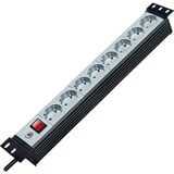 Brennenstuhl Premium-Line 19" for switch cabinets 8x Zwart/lichtgrijs, 8x stekker, 1156057018, 19"-Rack, voor 8 stekkers