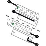 Brennenstuhl Primera Tec Comfort Switch Plus 7-voudige stekkerdoos stekkerdoos Zwart, 19.500A Overspanningsbeveiliging, externe schakelaar