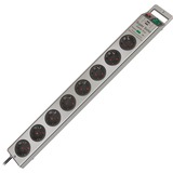 Brennenstuhl Super-Solid 13500A +surge protection 8x 8-voudige stekkerdoos Zilver, 8x stekker, 1153340318, voor 8 stekkers