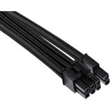 Corsair Premium Individually Sleeved PCIe Type 4 Gen 4 kabel Zwart, 65 centimeter, 2 stuks