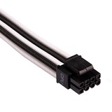 Corsair Premium Individually Sleeved PSU Starter Kit Type 4 Gen 4 kabel Wit/zwart, 8-delig