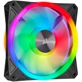Corsair iCUE QL140 RGB case fans Zwart, 2 stuks, 140 x 140 x 25 mm, PWM