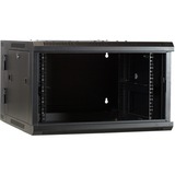 DSI 6U wandkast (kantelbaar) met glazen deur - DS6606-DOUBLE server rack Zwart, 600 x 600 x 368mm