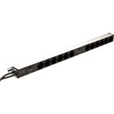 Digitus PDU 12x beschermcontact met overlastbeveiliging 19" 1HE stekkerdoos