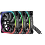 Enermax SquA RGB 3 Fan Pack 120x120mm case fan Zwart