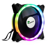 Inter-Tech Fan Set Argus RS-04 RGB case fan Zwart, 4-pins PWM aansluiting