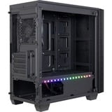 Inter-Tech X-608 Infinity Micro midi tower behuizing Zwart | 1x USB-A | 1x USB-C | RGB | Window