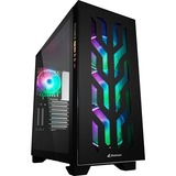 Sharkoon Elite Shark CA300T Big Tower behuizing Zwart | 2x USB-A | 1x USB-C | RGB | Window