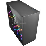 Sharkoon PURE STEEL RGB midi tower behuizing Zwart | 2x USB-A | RGB | Window