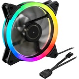 Sharkoon SHARK Blades RGB case fan Zwart,  3-pin aansluiting