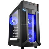 Sharkoon VG6-W Blue tower-behuizing Zwart, USB 3.0, Acryl Window-kit