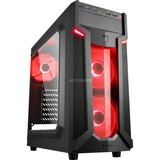 Sharkoon VG6-W Red Tower-behuizing Zwart | USB 3.0 | Acryl Window-kit