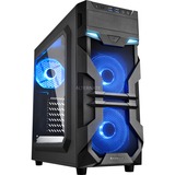 Sharkoon VG7-W Blue Tower-behuizing Zwart | USB 3.0 | Acryl Window-kit
