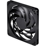 SilverStone FN124 case fan Zwart/zwart