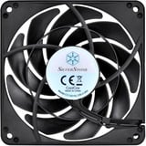 SilverStone FN124 case fan Zwart/zwart