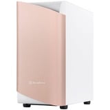 SilverStone SETA A1 midi tower behuizing Wit/roségoud | 2x USB-A | 1x USB-C | RGB | Tempered Glass