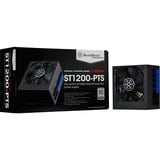 SilverStone SST-ST1200-PTS modulaire 1200 watt voeding  Zwart, 8x PCIe, 8x PCIe, Kabel-Management