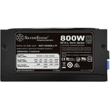 SilverStone SX800-LTI v1.2, modulaire 800 watt voeding  Zwart, 4x PCIe
