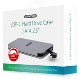 Sitecom USB-C Hard Drive Case SATA 2,5" externe behuizing Zilver