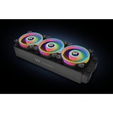 Thermaltake Riing Quad 12 RGB Radiator Fan TT Premium Edition 3 Pack case fan Zwart, 3 stuks, Incl. controller