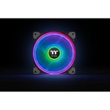 Thermaltake Riing Quad 12 RGB Radiator Fan TT Premium Edition 3 Pack case fan Zwart, 3 stuks, Incl. controller