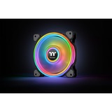 Thermaltake Riing Quad 12 RGB Radiator Fan TT Premium Edition 3 Pack case fans Zwart, 3 stuks, 120 x 120 x 25 mm, 3 stuks, Incl. controller