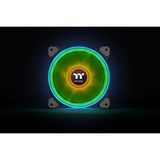Thermaltake Riing Quad 12 RGB Radiator Fan TT Premium Edition 3 Pack case fans Zwart, 3 stuks, 120 x 120 x 25 mm, 3 stuks, Incl. controller