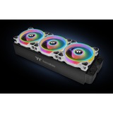 Thermaltake Riing Quad 12 RGB Radiator Fan TT Premium Edition 3 Pack case fans Wit, 3 stuks, 120 x 120 x 25 mm, 3 stuks, Incl. controller