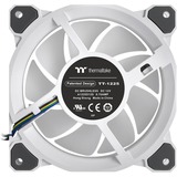 Thermaltake Riing Quad 12 RGB Radiator Fan TT Premium Edition 3 Pack case fans Wit, 3 stuks, 120 x 120 x 25 mm, 3 stuks, Incl. controller