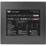 Thermaltake Toughpower GF1 ARGB modulaire 750 watt voeding  Zwart, 4x PCIe