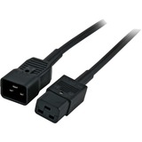 Voedingskabel C20-19, 1m Zwart
