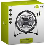 goobay 4" USB-ventilator Zwart