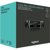 Logitech C922 Pro Stream Webcam Zwart