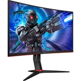 AOC C27G2ZU/BK 27" Gaming Monitor Zwart/rood, 2x HDMI, DisplayPort, 4x USB-A 3.2 (5 Gbit/s), 240 Hz