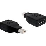 DeLOCK Adapter Mini-DisplayPort > DisplayPort Zwart, Lite retail