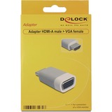 DeLOCK HDMI naar VGA adapter Grijs