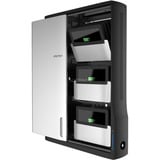 Ergotron Zip12 Charging Wall Mount Storage Cabinet oplaadstation Zwart