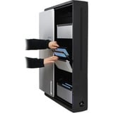 Ergotron Zip12 Charging Wall Mount Storage Cabinet oplaadstation Zwart