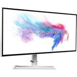 MSI Prestige PS341WU-002DE 34" 4K Ultra HD UltraWide Monitor Wit/zilver, WUHD, Nano IPS, USB-C, HDMI, DisplayPort