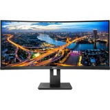 Philips 345B1C/00 34" Curved UltraWide Monitor Zwart, 2x HDMI, DisplayPort, USB-A, 4x USB-A 3.2 (5 Gbit/s), USB-C 3.2 (5 Gbit/s)