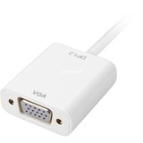 Sharkoon Mini-DisplayPort naar VGA adapter Wit, 15 centimeter