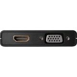 Sitecom Mini-DisplayPort naar HDMI + VGA 2-in-1 adapter Zwart, CN-347