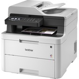 Brother MFC-L3710CW all-in-one ledprinter met faxfunctie Grijs, Printen, Kopiëren, Scannen, Faxen, WLAN, USB