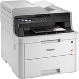 Brother MFC-L3710CW all-in-one ledprinter met faxfunctie Grijs, Printen, Kopiëren, Scannen, Faxen, WLAN, USB