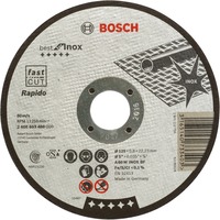 Bosch Rapido-doorslijpschijf Best for Inox, Ø 125mm Boring 22,23mm, A 60 W INOX BF, recht